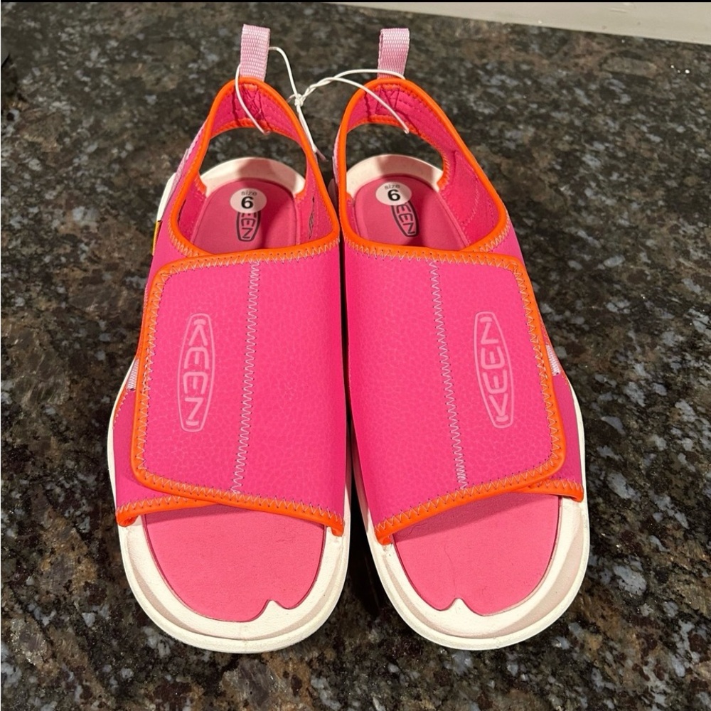 Keen Bright Pink and Orange Open-Toe Sandals